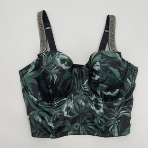 Victoria's Secret Very Sexy Lightly Lined Shine Strap Long Line Bra Top 36DD NEW